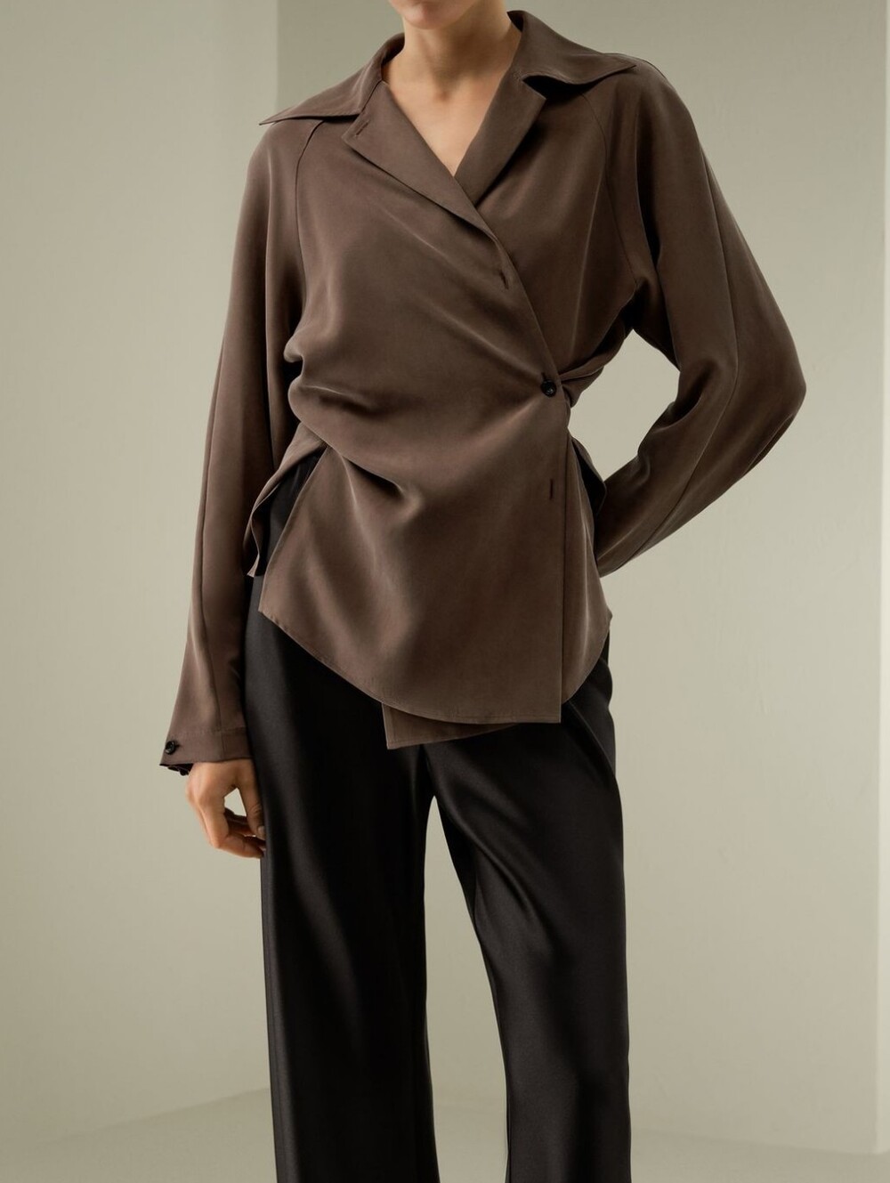 Lilysilk Multipositional Silk Shirt, S